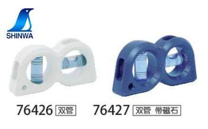 Japan affinity SHINWA penguin portable horizontal ruler double pipe 76427 with magnet woodworking level 76426