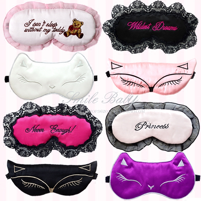 Double-Sided Mulberry Silk Cat/Fox/Lace Blackout Sleep Mask