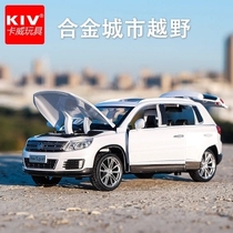 Special clearance Tiguan Volkswagen Tiguan L toy alloy car model 1:32 sound and light return simulation off-road vehicle