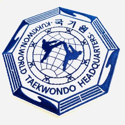 Yufeng Dojo - Kukkiwon Embroidered logo New Logo of Kukkiwon with self-adhesive electric Iron for ironing Taekwondo uniform