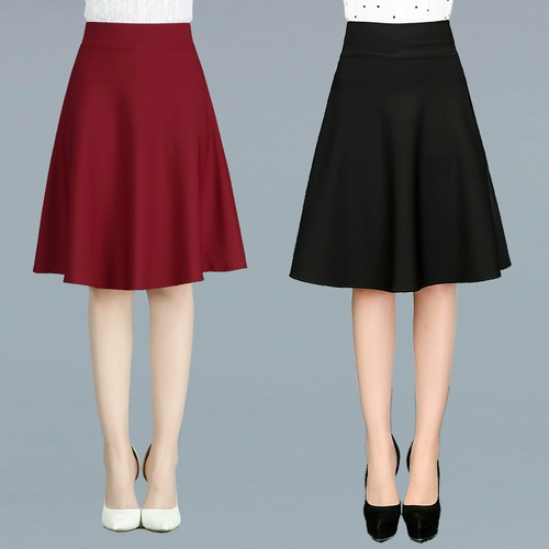 Танцующая юбка, длинный осенний костюм, длина миди