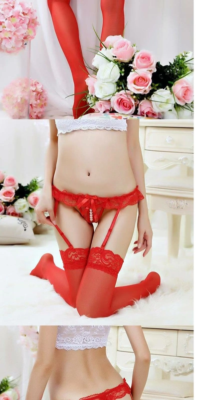 Mùa thu sexy hở đáy quần tất treo quần phù hợp với Nhật Bản không tồi mở tập tin vớ vớ đồ lót vớ sản phẩm mới - Vớ mắt cá chân