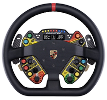 29FANATEC Racing Game Simulator Porsche 911GT3 Emulation Steering Wheel Leather Face