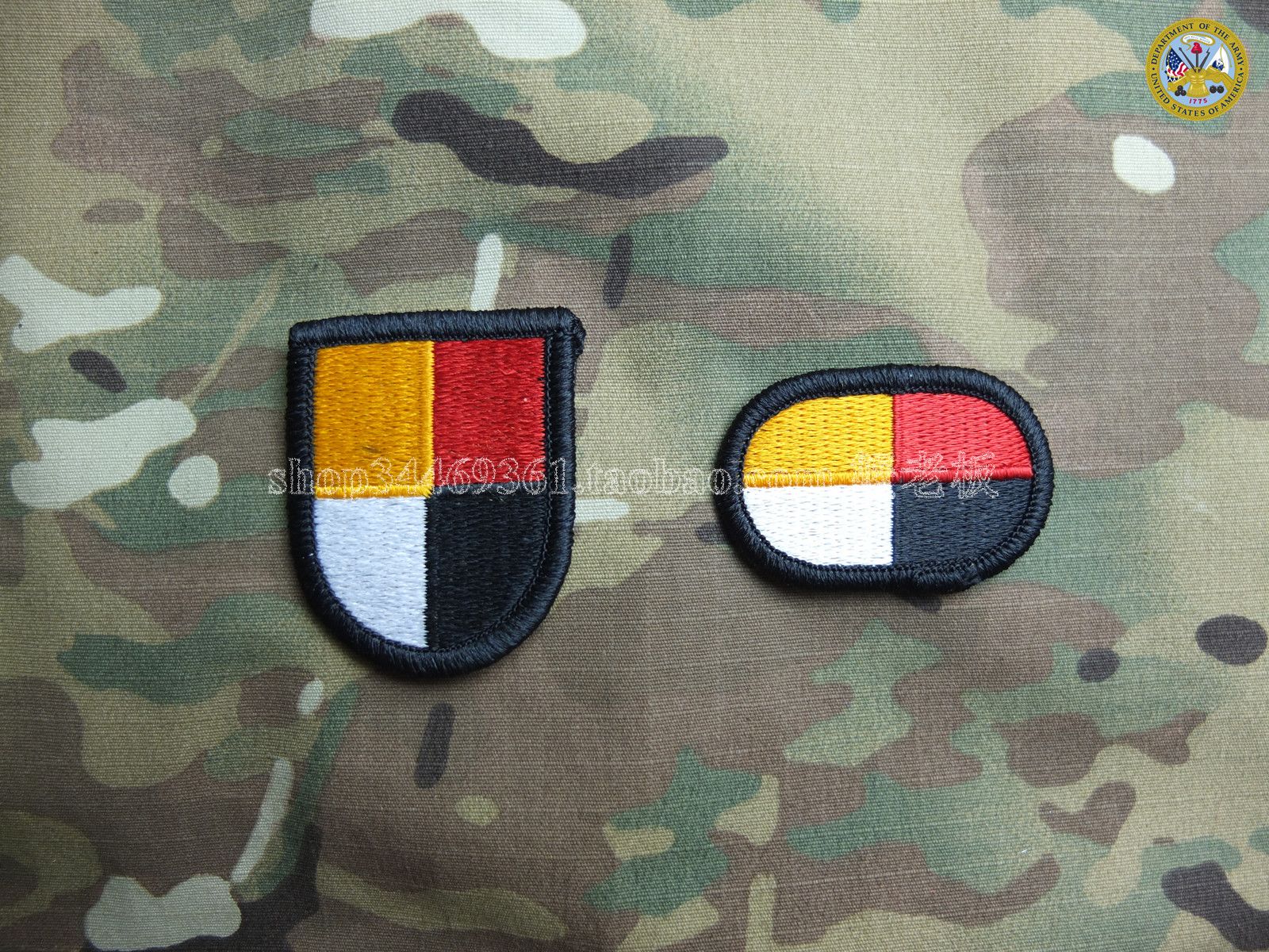 US Army Airborne Rangers SF Unit Berehat Emblem Cushion with Emblem Cushion -2