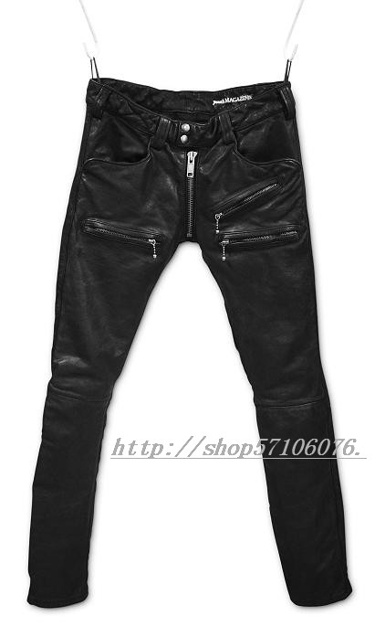 Pantalon cuir homme pantalons fuselés pour adolescent pour hiver - Ref 1491186 Image 7