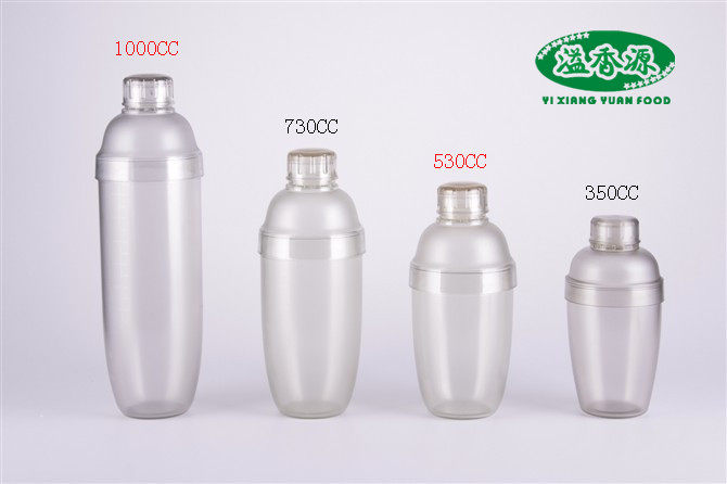 PC resin schick cup does not burn hand with scale wine shaker wine shaker milk tea shaker (350CC)