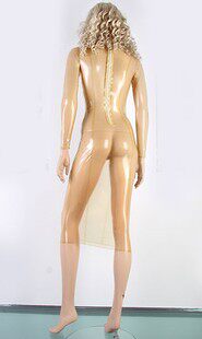  Latex Clothing Glue Clothing Tight Fit Clothing Sexy Latex Translucent Latex Coat Cosplay