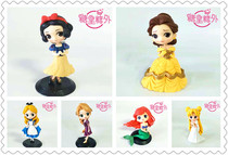Party Cake Plug-in Belle Princess White Snow Cute Princess Mermaid Mermaid Beauty Girl Cartoon Cake Decoration Pendulum