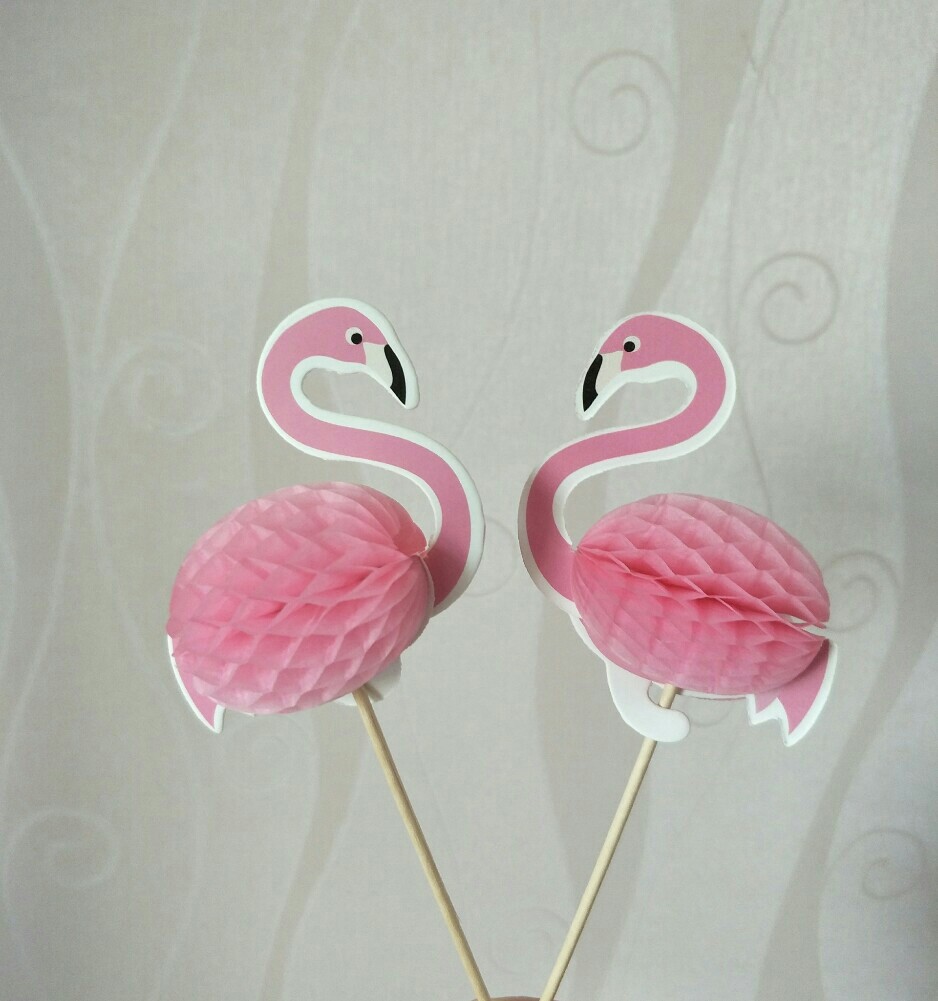 Cake Decoration Inserted 3D Stereo flamingo Pineapple Inserts sweet taster Sweet Terrace Party Arrangement Dress and Dress Decoration