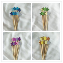 Shiny Multicolored Five Stars Cake Inserts Small Stars Cake Inserts Cups Cake Decoration Inserts 10 Clothes