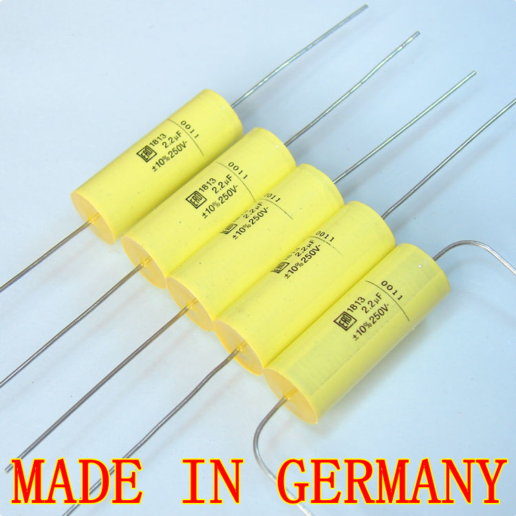 Imported Germany 2 2uF 250V ERO MKT1813 axial horizontal film capacitor