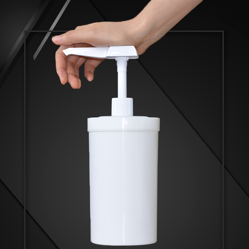 1L Juice pot Mocha sauce pump syrup bottle pressure pump food quantitative pressure head pressure sauce bottle sugar pressure pump 15ml30ml