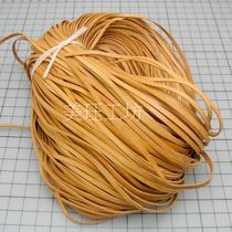 Flat Leather Rope DIY Handmade Leather Furniture Leather Art Accessories Accessories Accessories 3mm Flat Cow Leather Woven Rope