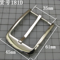 Stainless steel 35mm belt buckle belt buckle pin buckle handmade leather leather leather leather belt buckle
