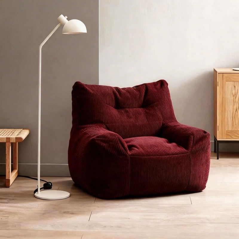 Used Fabric Single Sofa, Can Recline and Sleep, Balcony Lazy Sofa, Small Apartment Living Room Leisure Tatami Recliner