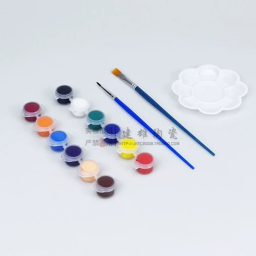 Глина, пигментированный экологичный акрил для детского сада, детский водонепроницаемый комплект, 12 цветов, DIY, 2 мл