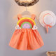 2022 new baby girl summer dress western style girl princess skirt 0-3 years old 1 baby girl summer dress cotton dress tide