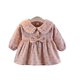 2022 spring baby girl cotton baby long-sleeved dress 0-1-2 years old girl doll collar princess dress Korean version