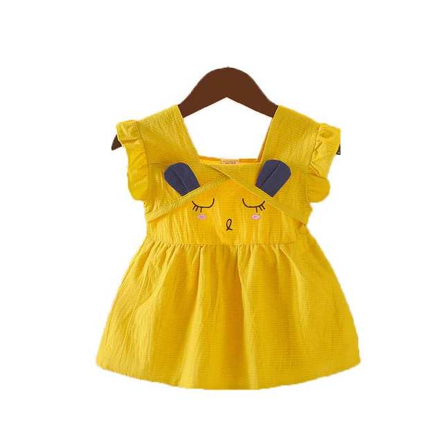 Baby girl summer dress children's dress baby princess dress Western style vest skirt summer children's clothing Korean version baby skirt