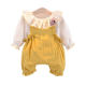 童装女童纯棉春季背带套装韩版洋气0-3周岁婴儿童春秋宝宝衣服潮