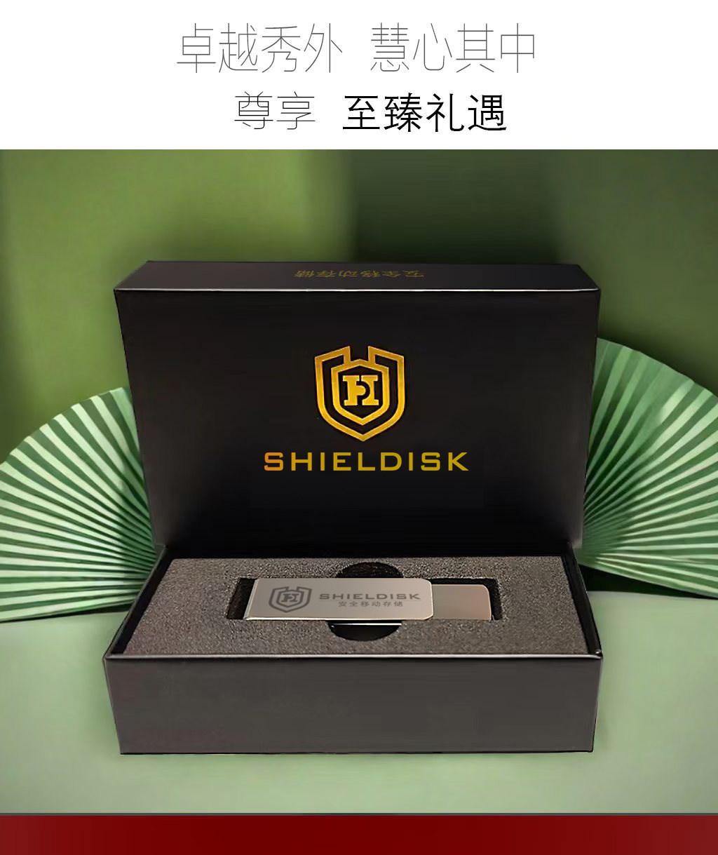 Защищенный USB-накопитель SHIELDISK GD01 с биометрическим сканером отпечатков пальцев