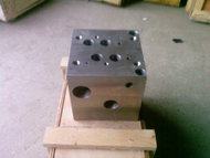 Hydraulic 03 series solenoid valve installation valve block 10-path oil circuit block 03-1W oil circuit oil divider valve block