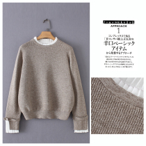 Foreign trade export tail discount cut womens cabbage price tail goods autumn and winter New pullover sweater sweater