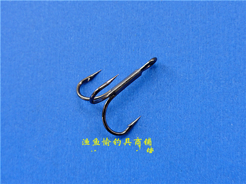 Black three anchor hook fishing hook fishing gear 8 single hook width 7 5 mm