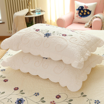 Original embroidery quilted quilt Pastoral bed cover type three-piece set Lu embroidery hand embroidery bedding Nap air-conditioning quilt