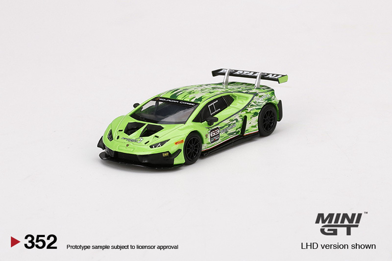 Mini Gt 1:64 Lamborghini Huracan Gt3 No. 63 Evo Tail Wing Edition Car Model 352 Mini Gt 1:64 Lamborghini Huracan Gt3 No. 63 Evo Tail Wing Edition Car Model 352