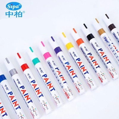 Medium asphalt paint pen SP-110 white marker DIY album graffiti pen set of tire pen Paint pen
