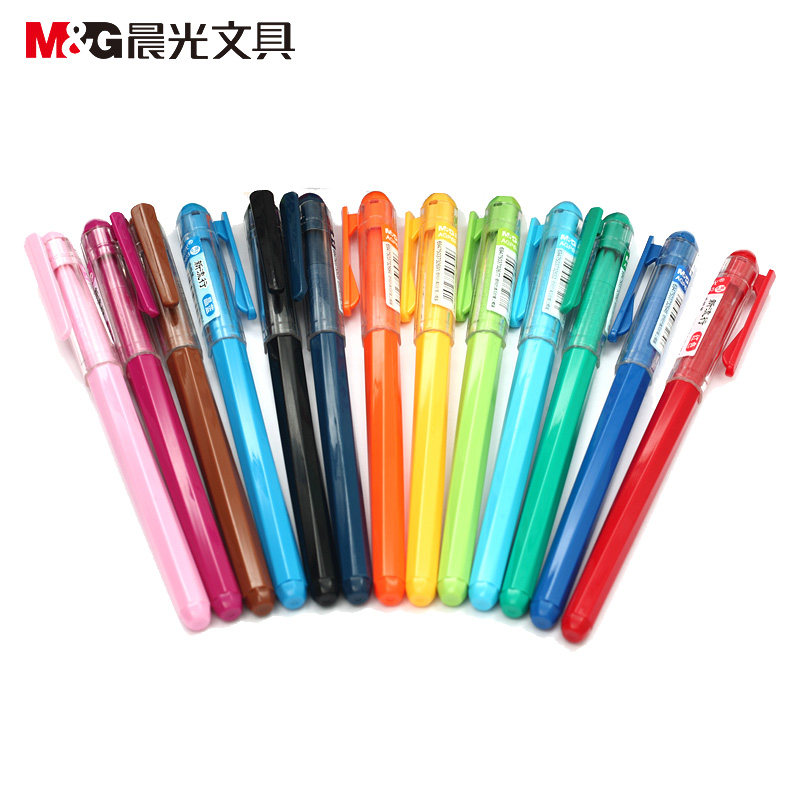 Morning light New pop Colorful Neutronality Pen pen AGP62403 0 38mm 12 12 Boxes 13 Color