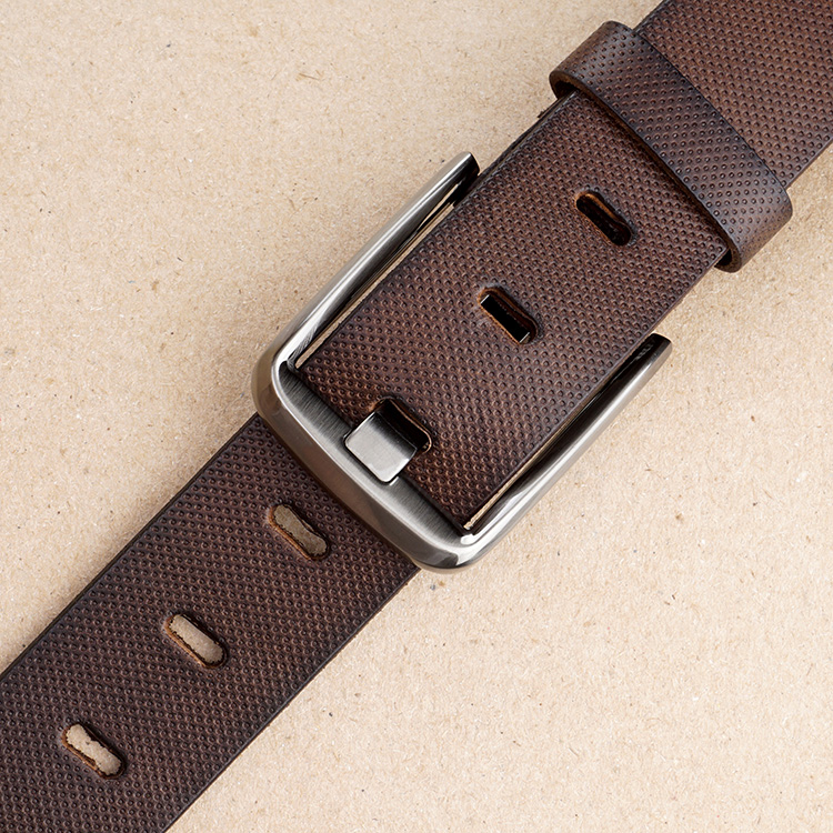 Men's belt Leather Line Line Young Belt Pure Cowl Closed Young Jean Belt