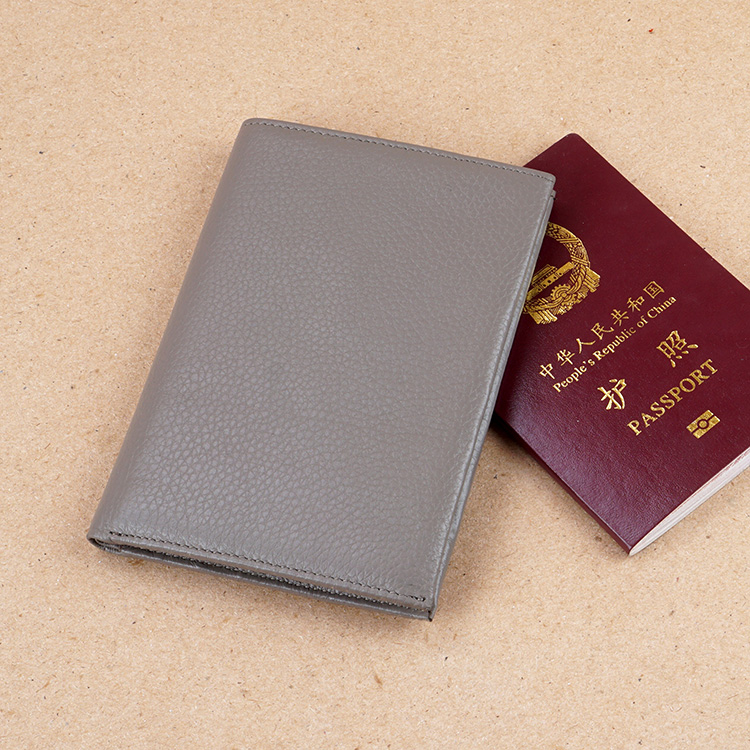 Cowhide passport wallet top layer cowhide high-quality passbook pass large-capacity leather passport holder