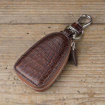 Car key case 100% crocodile skin making high-end car key case creative car key case car key case pendant
