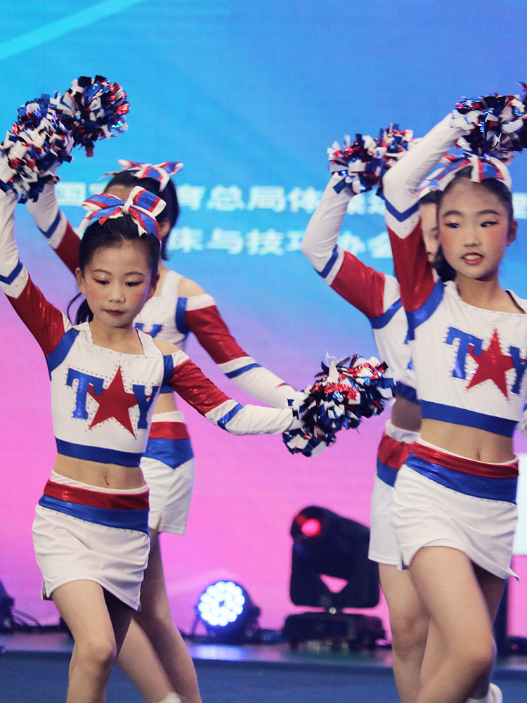 Order a cheerleading playground Costume Cheerleader's performance Bodybuilding Beauty Playground Clothing Suit Dance Suit New Product 23 Students-Taobao
