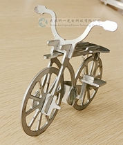 Laser engraving uv laser chiseling engraving of a hollowed cut steel sheet diy model to the picture to do the fine craftsmanship