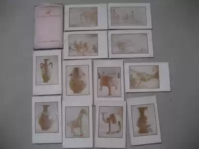 19 1950s Tianjin wen guan agency of our country's ancient art exhibits selected from postcard 12 full