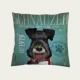 Schnauzer gối che gối đệm gối con chó cưng vật nuôi Schnauzer đệm bé - Trở lại đệm / Bolsters