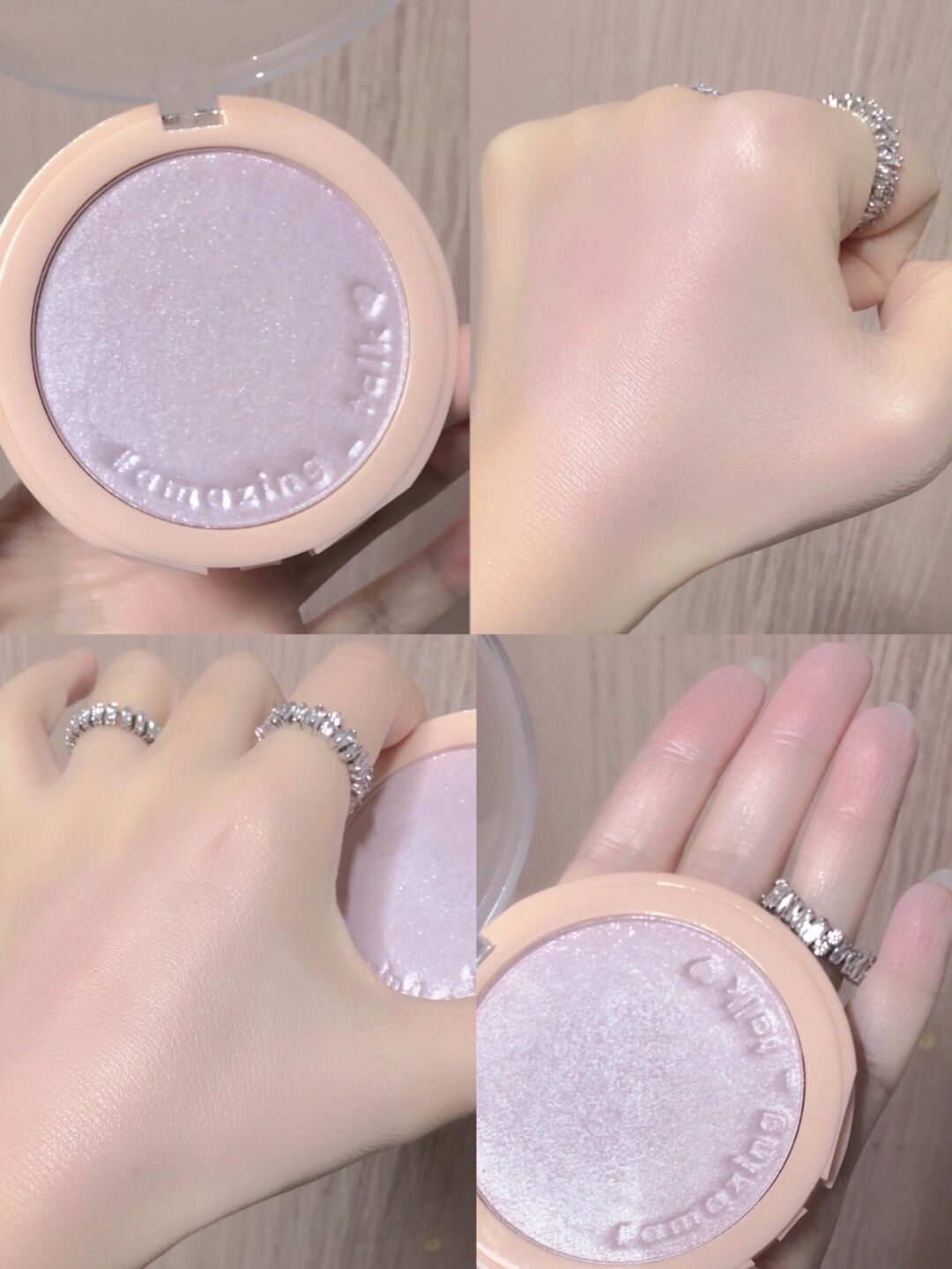 Semi-dumb and translucent, soft-focus and transparent, aztk cool and clear taro puree purple highlight powder cake
