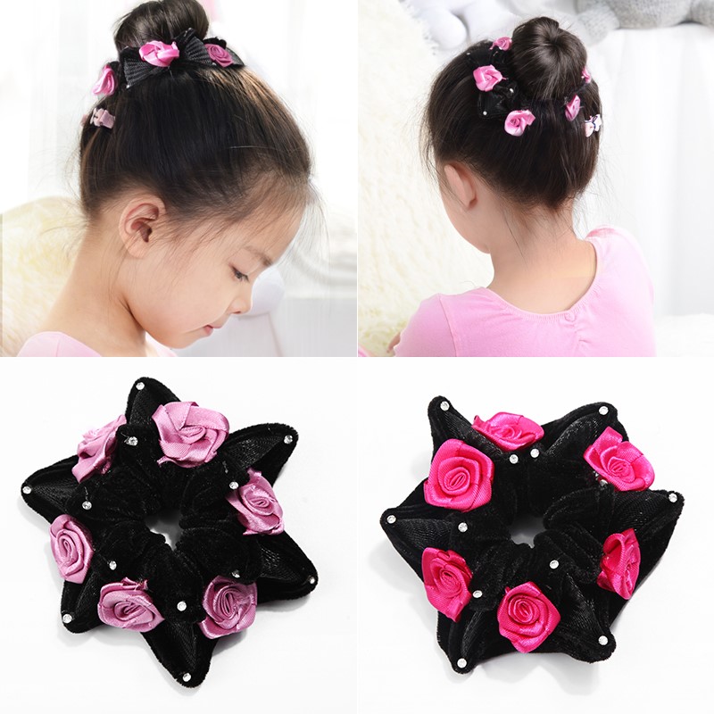 Children Rubber Fascia Hair Ring Adorned Girl Zhair Hair Hair Ring Korea Mawei Hair Ring Baby Unhurt Hair Adorable Head Floral Headwear