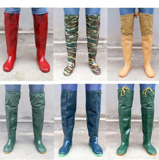 Zhongfarmfield fields high rice field boots under water men and women pants light boots shoes and shoes over knee transplant shoes