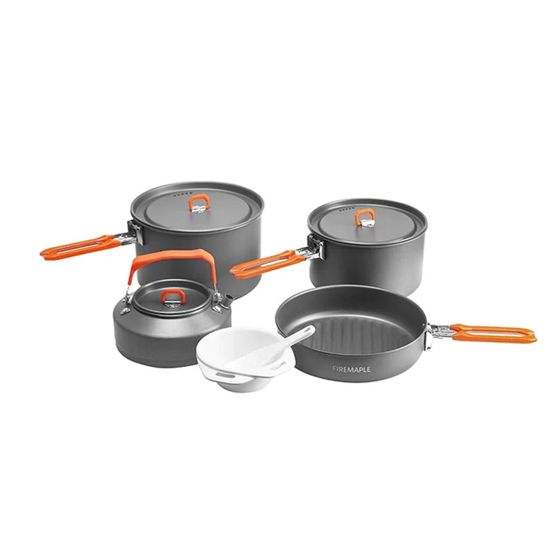 Fire Maple Feast 4 Outdoor Camping Package Portable Folding Cookware contains 0 8 teapots