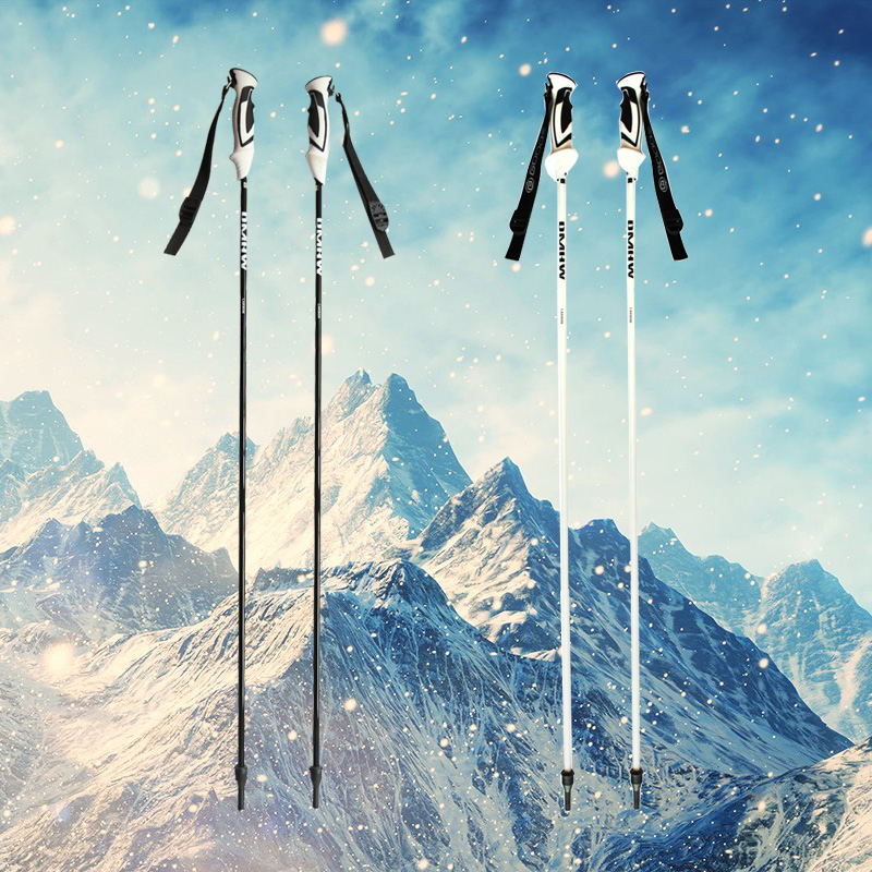 Snow Pole Desert Outdoor Custom X1 Ski Pole Ultra Light Small Slewing 100% Carbon Fine Carbon Fiber