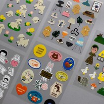 Korea imported cartoon sticky STICKER 1537 REMOVABLE STICKER five optional