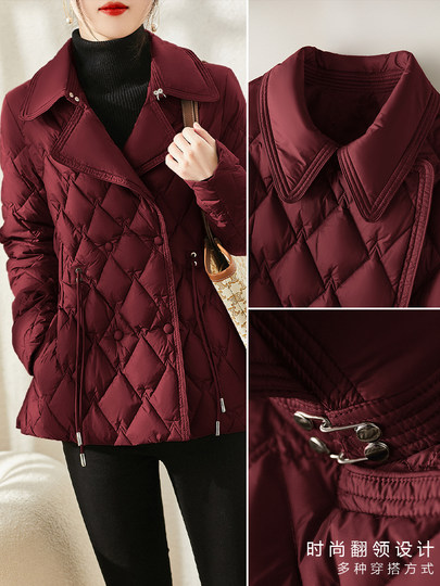 Jianman light~thin~warm, one piece for everyone~new color added! Real 90 white goose down casual age-reducing and slimming down jacket