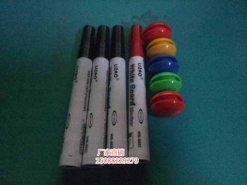 Whiteboard pen, erasable, ink can be added, display board pen, erasable whiteboard pen, 5 packs, magnetic nail gift