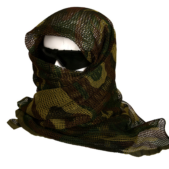 ACU camouflage special forces sniper camouflage scarf army fan mesh scarf tactical turban outdoor camouflage net