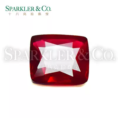 International Certificate of 1 02 karat square natural non-burnt pigeon blood gem luo shi customized ring pendant exist that