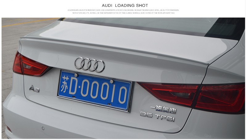 Dành riêng cho 14-18 chiếc Audi mới A3 mui trần sửa đổi S3 cánh sau S3 áp lực cánh cố định cánh sau cánh - Sopida trên đuôi lướt gió ertiga 2020